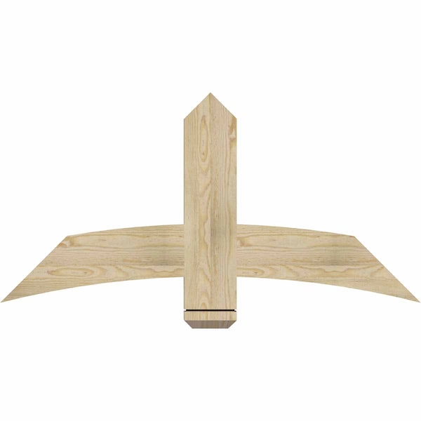 Ekena Millwork Bellingham Rough Sawn Timber Gable Bracket, Douglas Fir, 48"W x 24"H x 2"D x 6"F, 12/12 Pitch GBW048X24X0206BEL00RDF - main